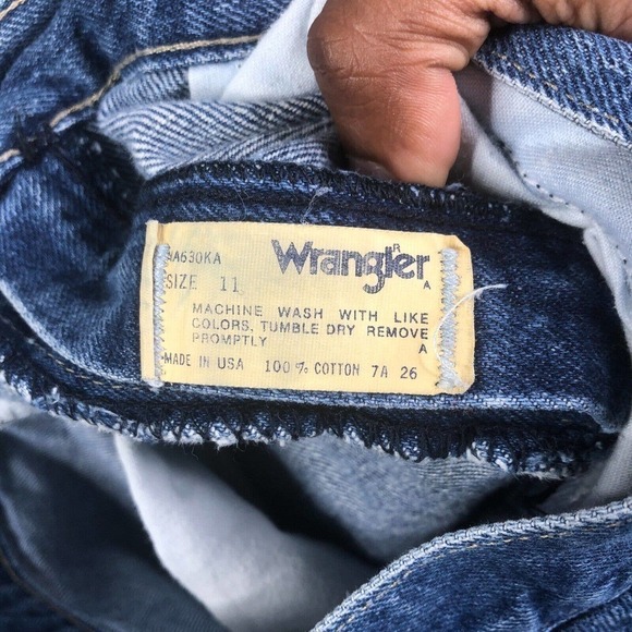 Vtg Wrangler Women's Jeans Size 11 Light Wash Denim Blue Straight Leg Cotton USA - Picture 7 of 11